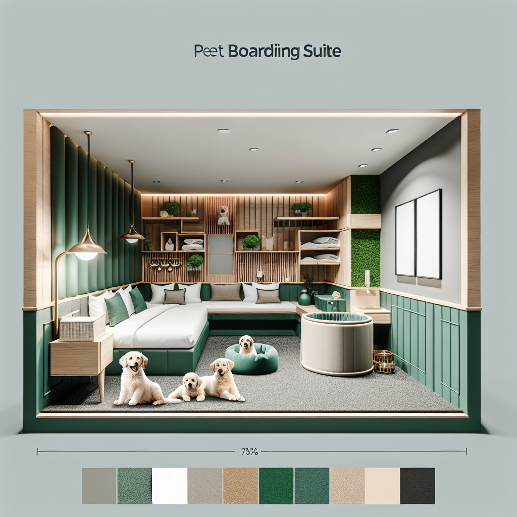 Luxury boarding suite